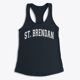Saint Brendan School Varsity Arch Women's Racerback Tank