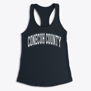 Conecuh County School Varsity Arch Women's Racerback Tank