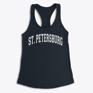 Saint Petersburg Ptec Varsity Arch Women's Racerback Tank