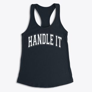 Handle It Prep Academy Varsity Arch Women's Racerback Tank
