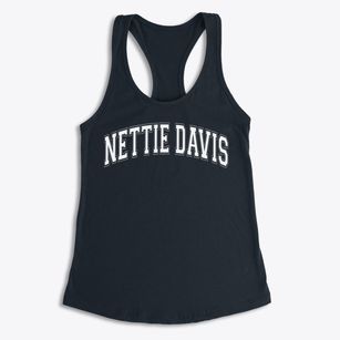 Nettie Davis Elementary School Varsity Arch Women's Racerback Tank