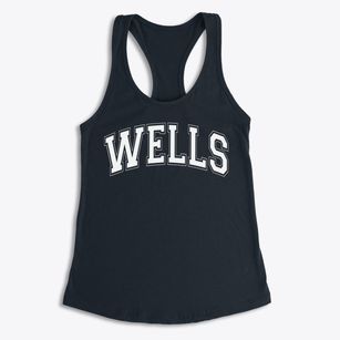 Wells Elementary School Varsity Arch Women's Racerback Tank
