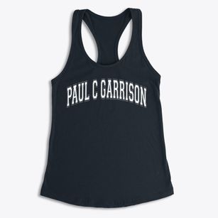 Paul C Garrison Elementary School Varsity Arch Women's Racerback Tank