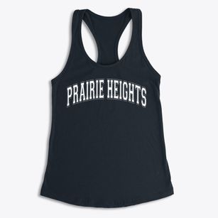 Prairie Heights Middle School Varsity Arch Women's Racerback Tank