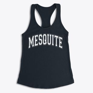Mesquite Junior High School Varsity Arch Women's Racerback Tank