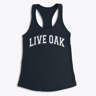 Live Oak Middle School Varsity Arch Women's Racerback Tank
