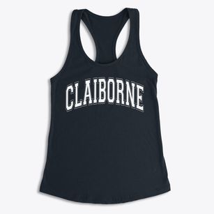 Claiborne Christian School Varsity Arch Women's Racerback Tank