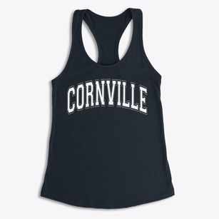 Cornville Consolidated Elementary School Varsity Arch Women's Racerback Tank