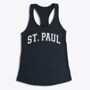 Saint Paul School Varsity Arch Women's Racerback Tank
