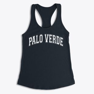 Palo Verde Elementary School Varsity Arch Women's Racerback Tank