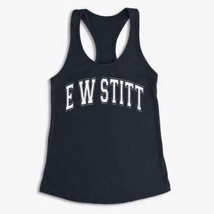 E W Stitt Varsity Arch Women's Racerback Tank