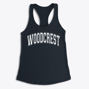 Woodcrest Junior High School Varsity Arch Women's Racerback Tank