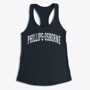 Phillips-osborne School Varsity Arch Women's Racerback Tank