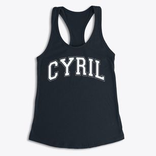Cyril High School Varsity Arch Women's Racerback Tank