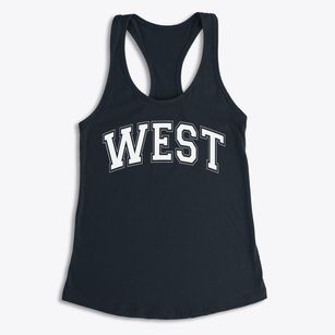 Moore West Junior High School Varsity Arch Women's Racerback Tank
