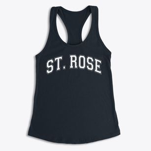St Rose Of Lima Parish Varsity Arch Women's Racerback Tank