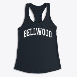 Bellwood Elementary School Varsity Arch Women's Racerback Tank