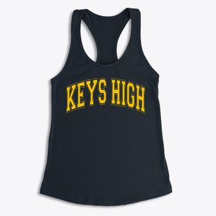 Keys Alternative High Varsity Arch Women's Racerback Tank