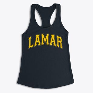 Lamar Middle School Varsity Arch Women's Racerback Tank