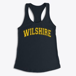 Wilshire Elementary Varsity Arch Women's Racerback Tank