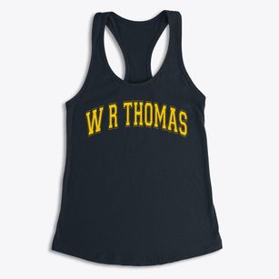 W R Thomas Middle School Varsity Arch Women's Racerback Tank