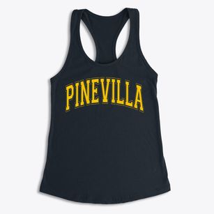 Pinevilla Elementary School Varsity Arch Women's Racerback Tank