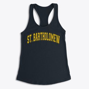 Saint Bartholomew Catholic School Varsity Arch Women's Racerback Tank