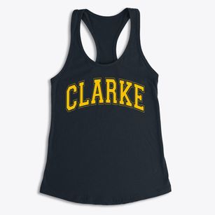 Clarke Community High School Varsity Arch Women's Racerback Tank