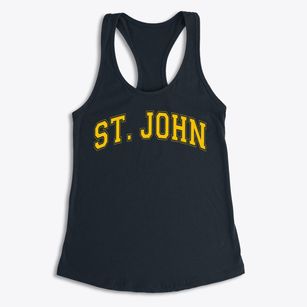 Saint John Elementary Middle School Varsity Arch Women's Racerback Tank
