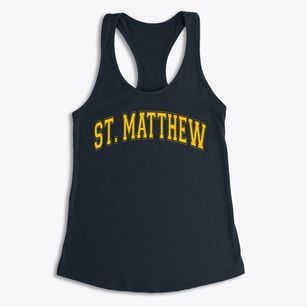 Saint Matthew The Apostle School Varsity Arch Women's Racerback Tank