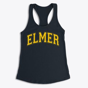 Elmer Elementary School Varsity Arch Women's Racerback Tank