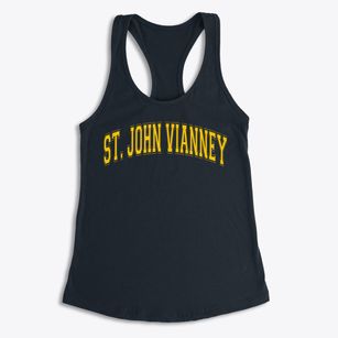 St John Vianney School Varsity Arch Women's Racerback Tank