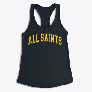 All Saints Junior High School Varsity Arch Women's Racerback Tank