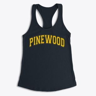 Pinewood Elementary School Varsity Arch Women's Racerback Tank