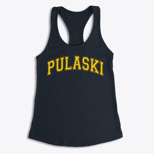 Pulaski Elementary School Varsity Arch Women's Racerback Tank