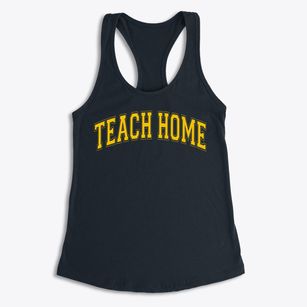 Teach Home School Varsity Arch Women's Racerback Tank