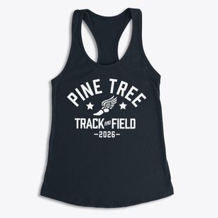 Pine Tree Middle School 5-6 Track and Field Women's Racerback Tank
