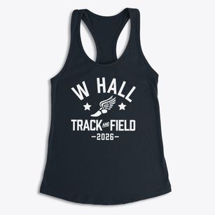 W Hall Elementary School Track and Field Women's Racerback Tank