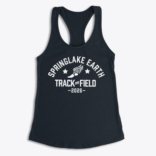 Springlake High School Earth School Track and Field Women's Racerback Tank