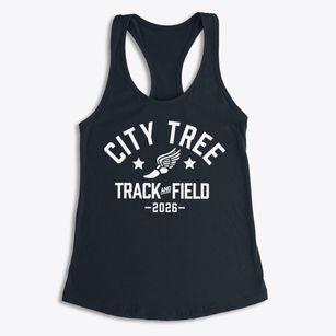 City Tree School Track and Field Women's Racerback Tank