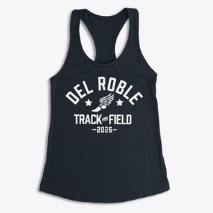 Del Roble Elementary School Track and Field Women's Racerback Tank