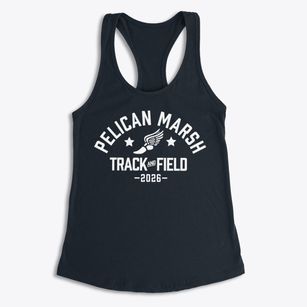Pelican Marsh Elementary School Track and Field Women's Racerback Tank