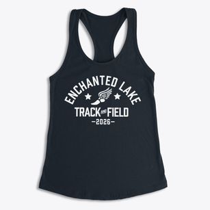 Enchanted Lake Elementary School Track and Field Women's Racerback Tank