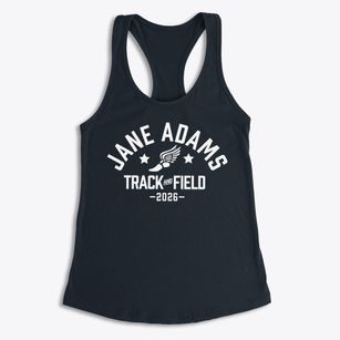 Jane Adams Elementary School Track and Field Women's Racerback Tank