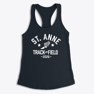 Saint Anne Elementary School Track and Field Women's Racerback Tank