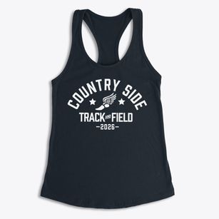 Country Side Montessori School Track and Field Women's Racerback Tank