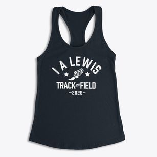 I A Lewis School Track and Field Women's Racerback Tank