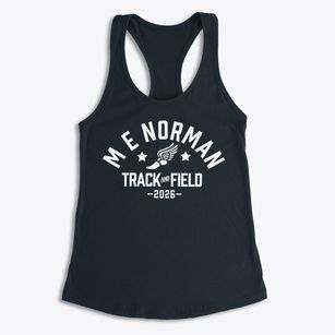 M E Norman Elementary School Track and Field Women's Racerback Tank