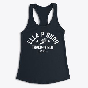 Ella P Burr School Track and Field Women's Racerback Tank