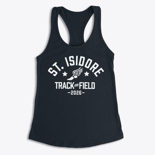 St. Isidore Parish Track and Field Women's Racerback Tank